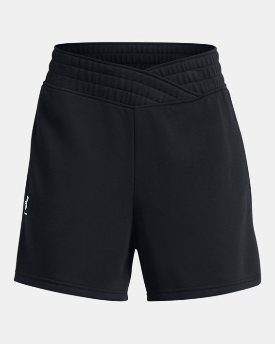 Women's UA Rival Terry Shorts in Black image number 4